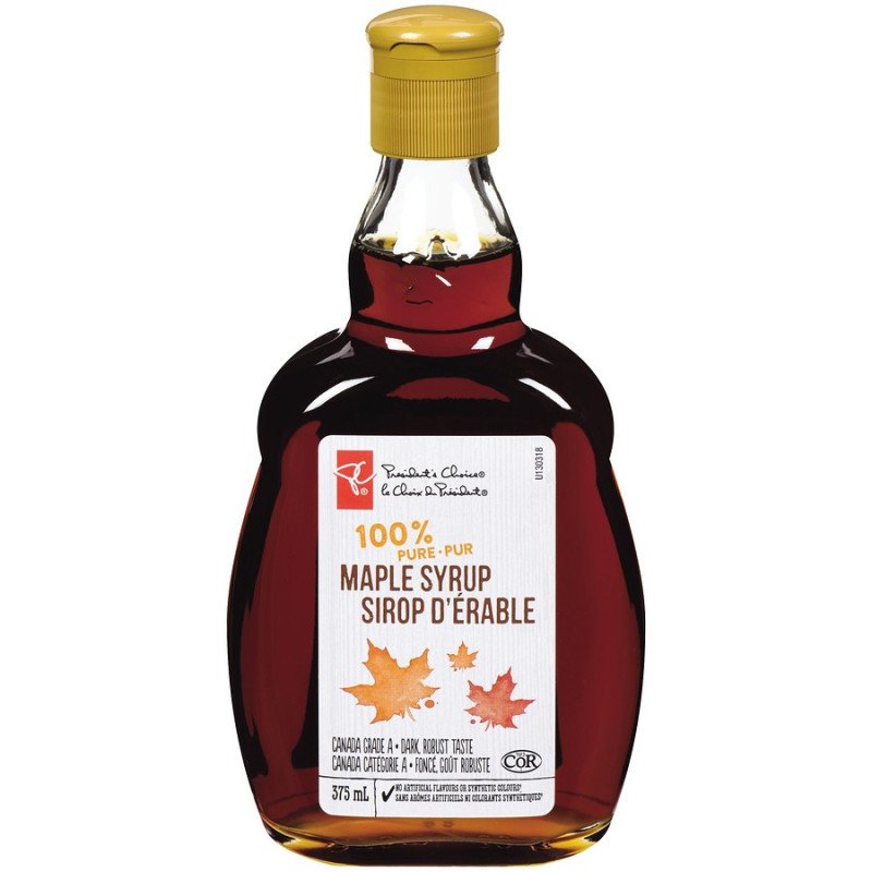 PC 100% Pure Medium Maple Syrup 375 ml