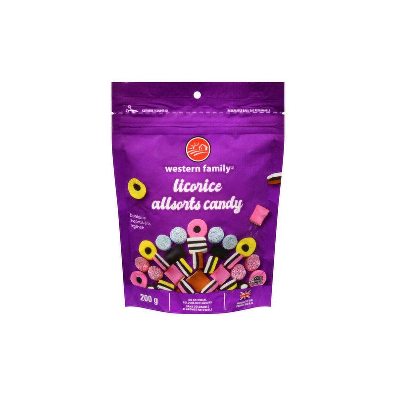 Western Family Mini Licorice Allsorts Candy 200 g