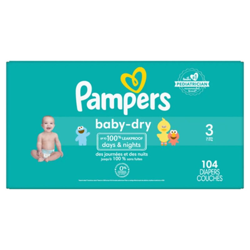 Pampers Baby Dry Super Pack Size 3 104's