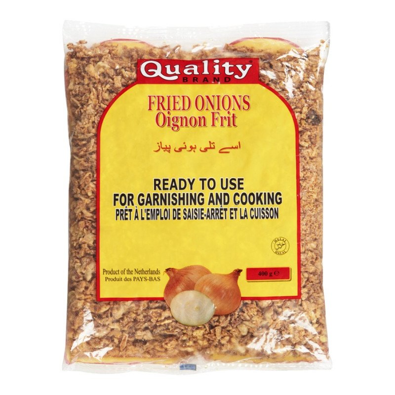 Quality Fried Onions Ready to Use for Garnishing and Cooking 400 g