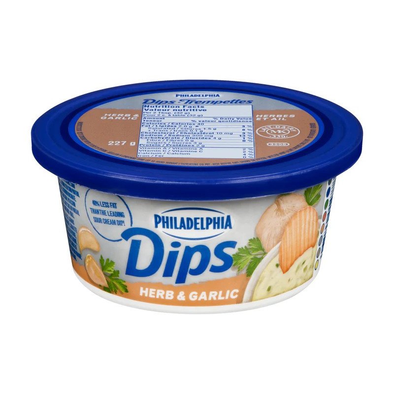 Kraft Philadelphia Dip Herb & Garlic 227 g