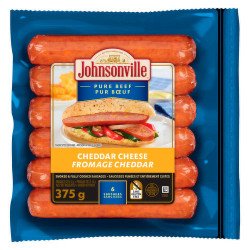 Johnsonville Beef & Cheddar Sausage 375 g