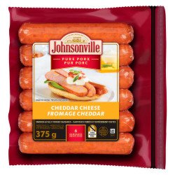 Johnsonville Pure Pork Cheddar Cheese Sausage 375 g