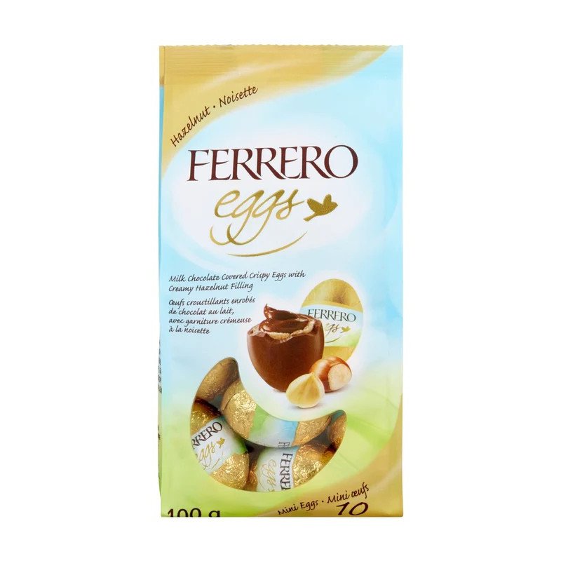 Ferrero Eggs Hazelnut Milk Chocolate Crispy Mini Eggs 100 g
