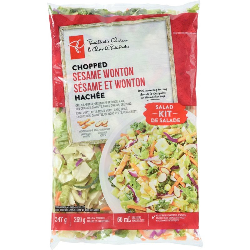 PC Chopped Sesame Wonton Salad Kit 347 g