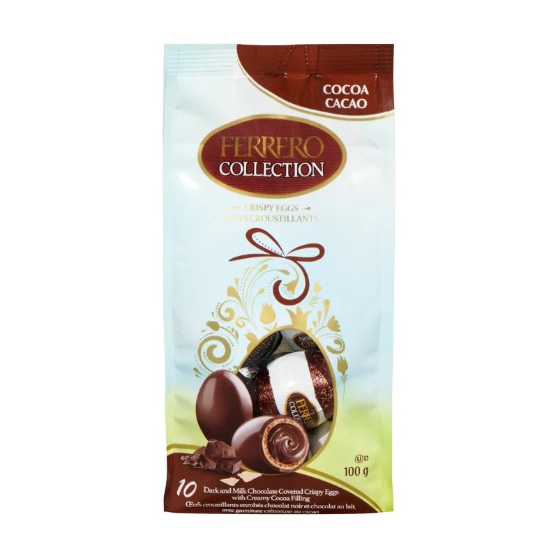 Ferrero Collection Cocoa Dark and Milk Chocolate Crispy Mini Eggs 100 g