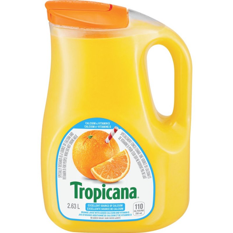 Tropicana Essentials Orange Juice Calcium & Vitamin D 2.63 L