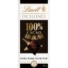 Lindt Excellence 100% Cacao Pure Dark Chocolate 50 g