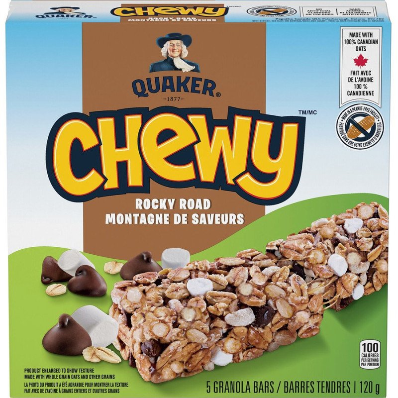 Quaker Chewy Rocky Road Granola Bars 5’s