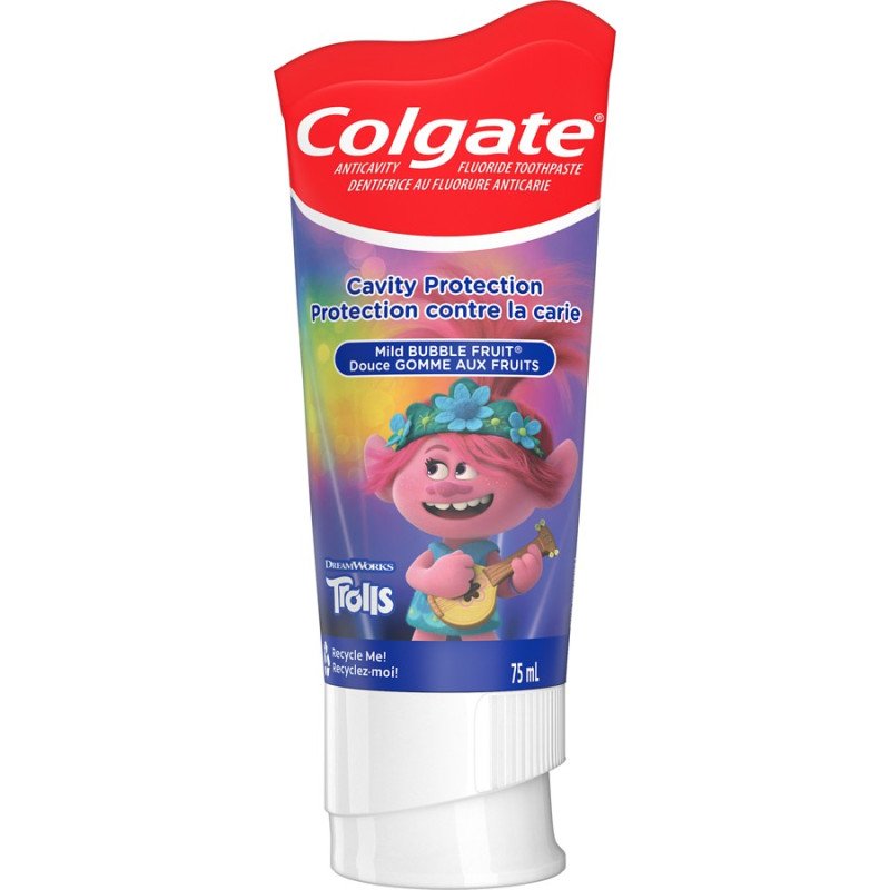 Colgate Kids Fluoride Toothpaste Mild Bubble Fruit Flavour Girls 75 ml