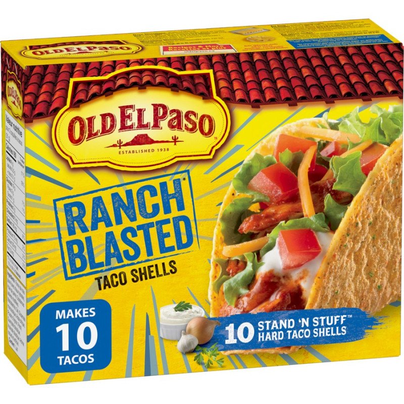 Old El Paso Ranch Blasted Taco Shells 10's