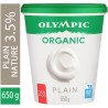 Olympic Organic Yogurt Original Plain 3.5% 650 g