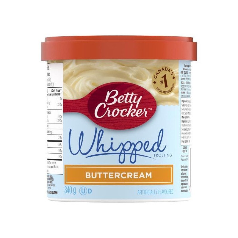 Betty Crocker Whipped Buttercream Frosting 340 G