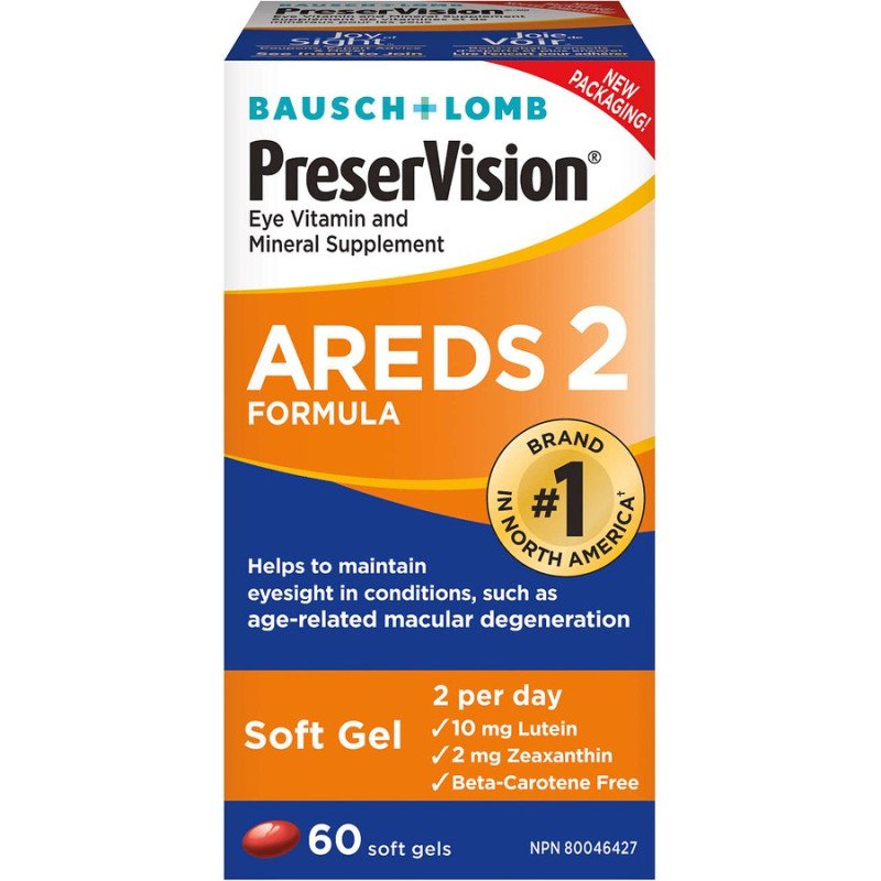 Bausch+Lomb PreserVision AREDS 2 Formula 60’s