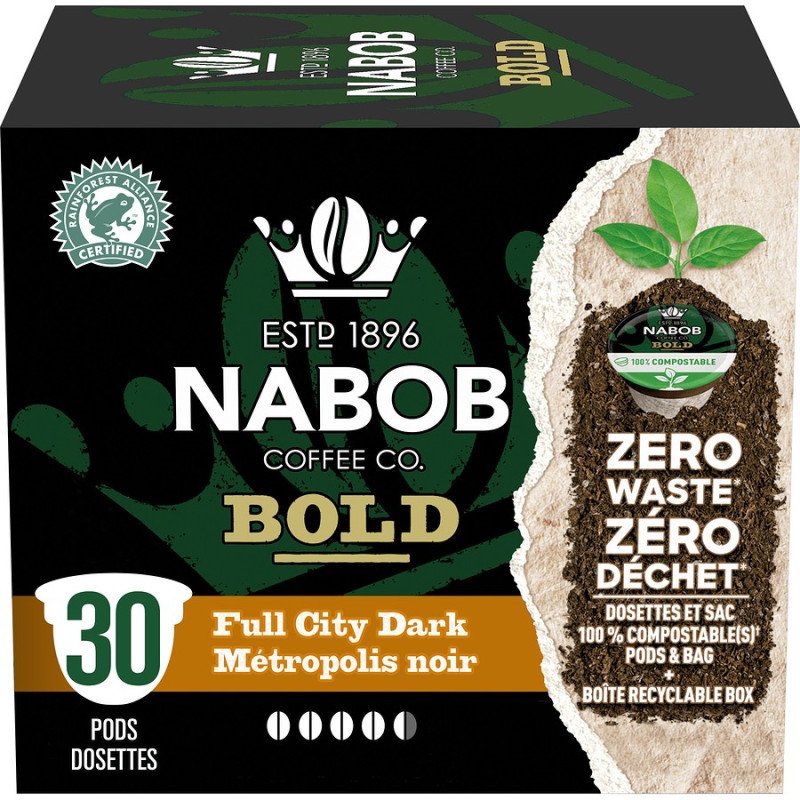 Nabob Bold Full City Dark Roast Coffee K-Cups 30's 292 g