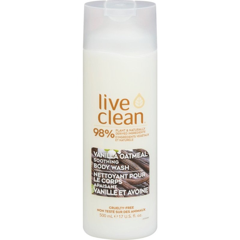 Live Clean Vanilla Oatmeal Soothing Body Wash 500 ml