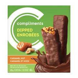Compliments Dipped Granola Bars Caramel Nut 5’s 156 g