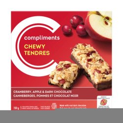 Compliments Chewy Granola Bars Cranberry Apple & Dark Chocolate 5’s 150 g
