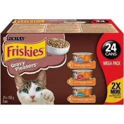 Friskies Gravy Pleasers Variety Pack Cat Food 24 x 156 g