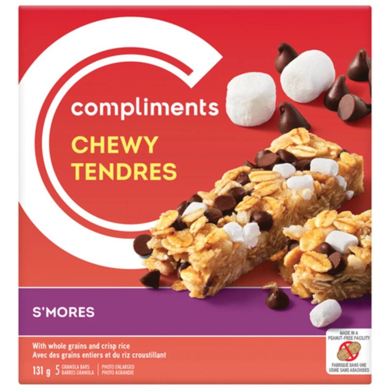Compliments Chewy Granola Bars S’mores 5’s 131 g