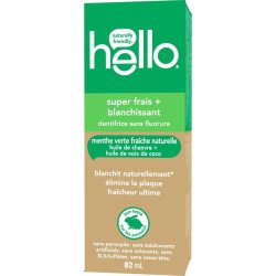 Hello Super Fresh + Whitening Natural Fresh Spearmint Fluoride Free Toothpaste 82 ml