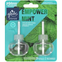 Glade Plug-Ins Scented Oil Empower Mint Chilled Mint & Basil Limited Edition 2's