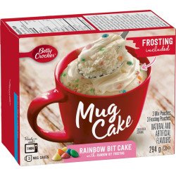 Betty Crocker Mug Cake Rainbow Bit with Vanilla Flavoured Frosting 294 g