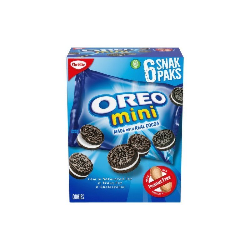 Christie Cookies Oreo Mini Original Snak Pak 6's 150 g