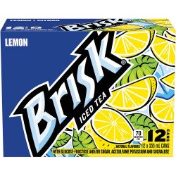 Lipton Brisk Lemon Iced Tea 12 x 355 ml