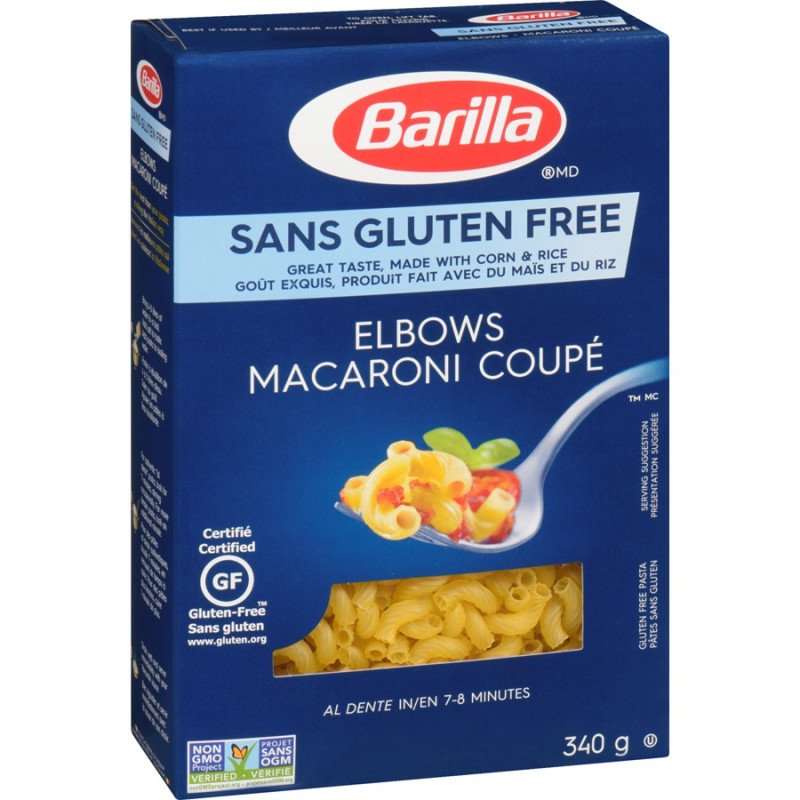 Barilla Gluten Free Pasta Elbow Macaroni 340 g