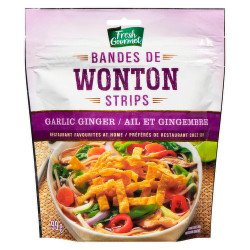 Fresh Gourmet Wonton Strips Garlic Ginger 99 g