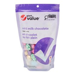 Giant Value Solid Milk Chocolate Eggs 500 g