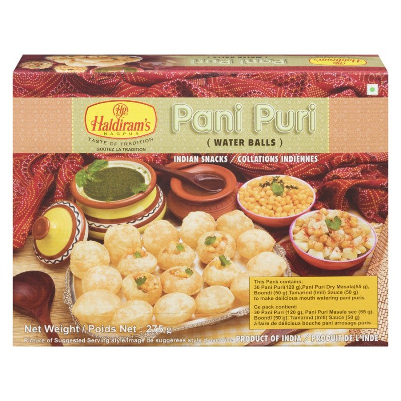 Haldiram's Pani Puri Water Balls Indian Snacks 275 g