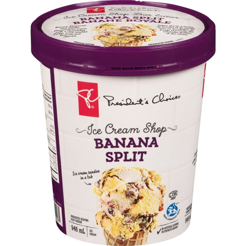 PC Ice Cream Shop Banana Split Ice Cream 946 ml