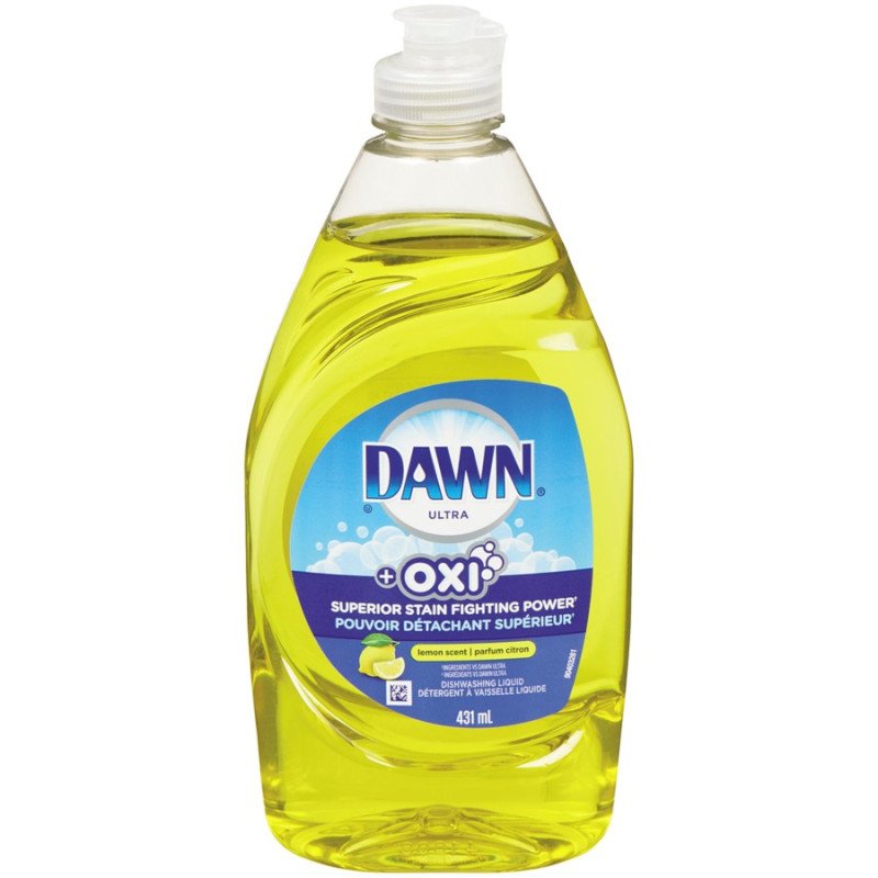 Dawn Ultra Oxi Dish Liquid Lemon Scented 431 ml