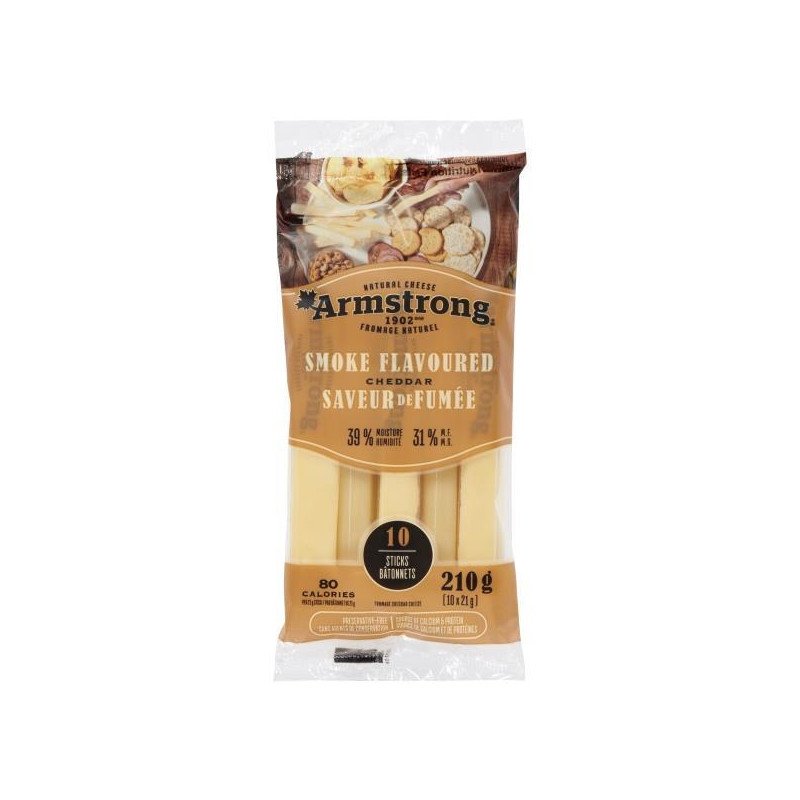 Armstrong Smoke Flavoured Cheddar Sticks 210 g