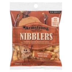 Armstrong Nibblers Natural Cheese Snacking Curds Smoky Bacon 200 g