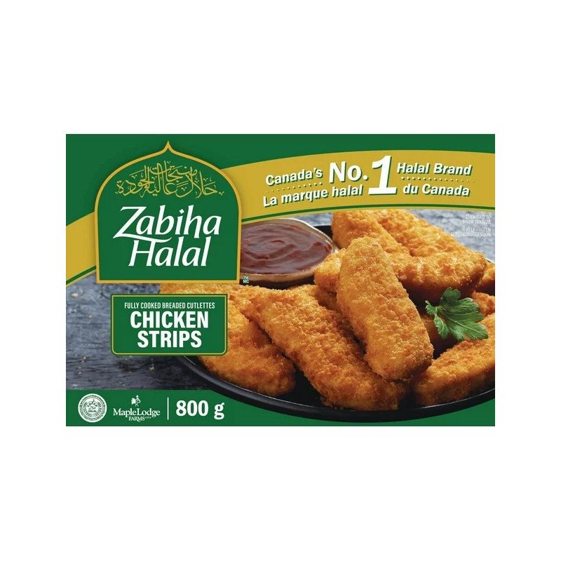 Zabiha Halal Chicken Breast Strips 800 g