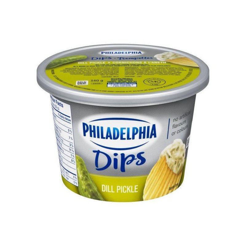 Kraft Philadelphia Dip Dill Pickle 340 g