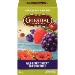 Celestial Seasonings Wild Berry Zinger Herbal Tea 20’s