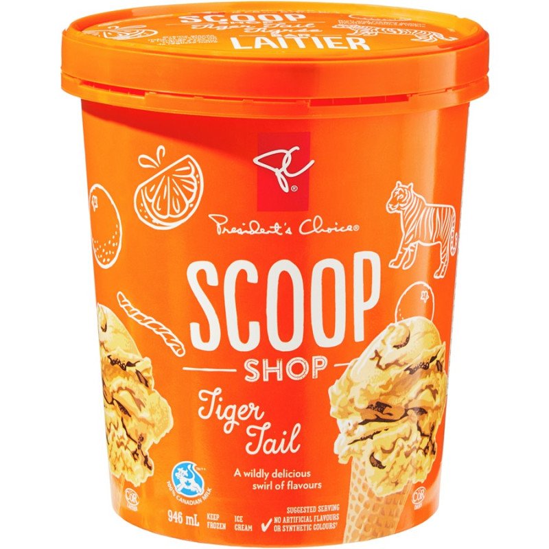 PC Scoop Shop Tiger Tail Ice Cream 946 ml