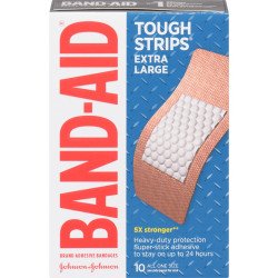 Band-Aid Bandages Tough-Strips Extra Large 10's