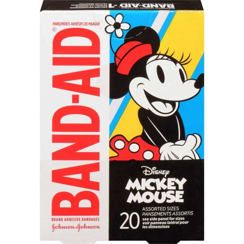 Band-Aid Bandages Disney Mickey Mouse Waterproof All One Size 15’s