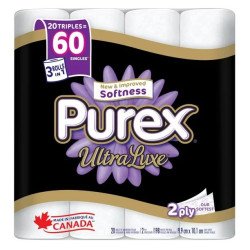 Purex Ultra Luxe Bathroom Tissue 20/60’s