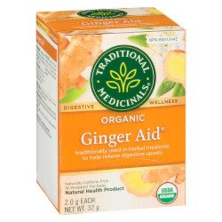 Traditional Medicinals Organic Ginger Aid Digestive Wellness Tea 16’s