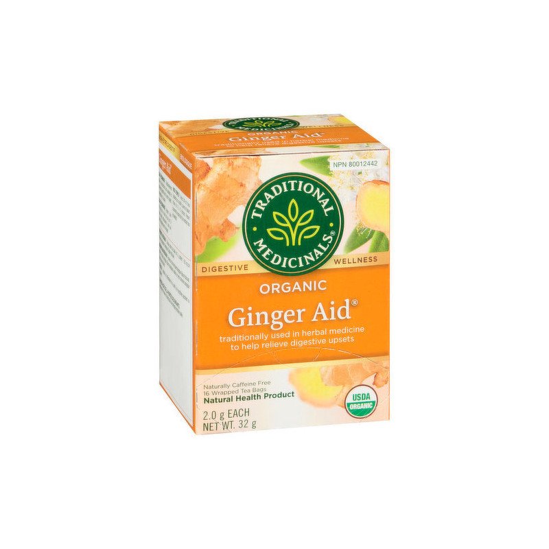 Traditional Medicinals Organic Ginger Aid Digestive Wellness Tea 16’s