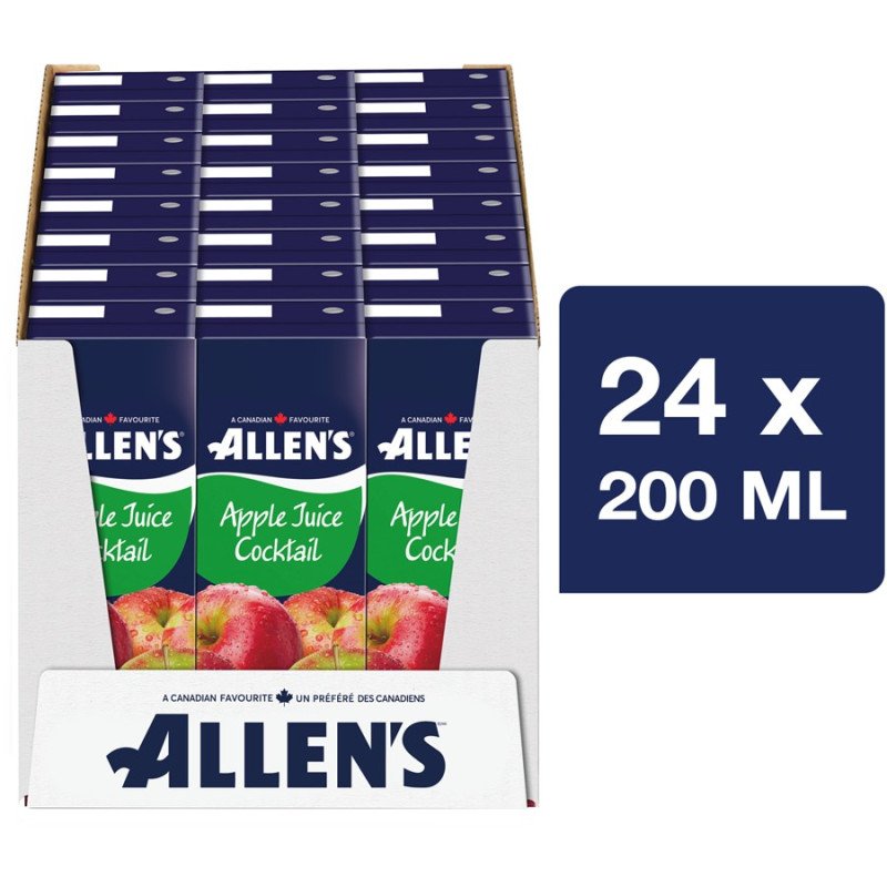 Allen’s Juice Boxes Apple Juice Cocktail 24 x 200 ml