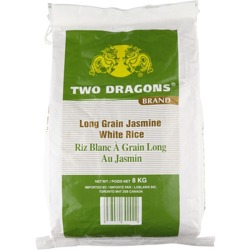 Two Dragons Jasmine Rice 8 kg