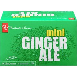 PC Ginger Ale 6 x 222 ml