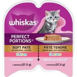 Whiskas Perfect Portions Kitten Chicken Entree 2 x 37.5 g